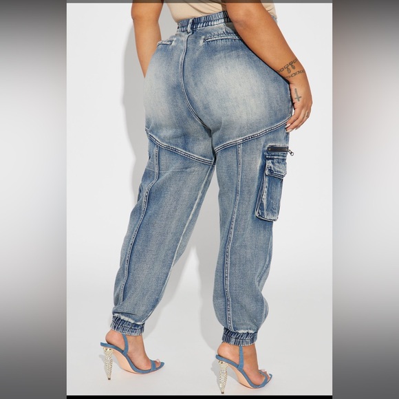 Superstitions Tinted Denim Joggers - Picture 5 of 6